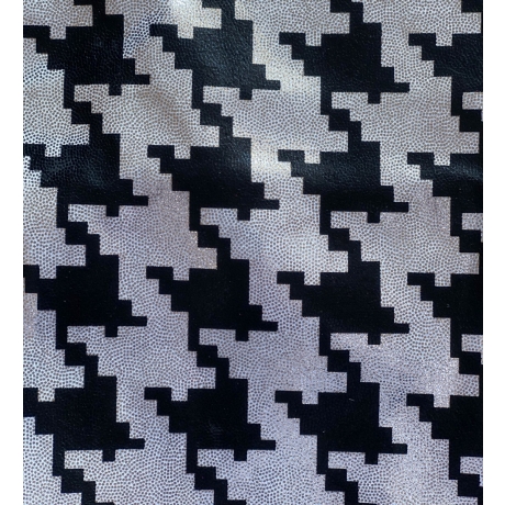 Lycra hologramowa PEPITKA SILVER